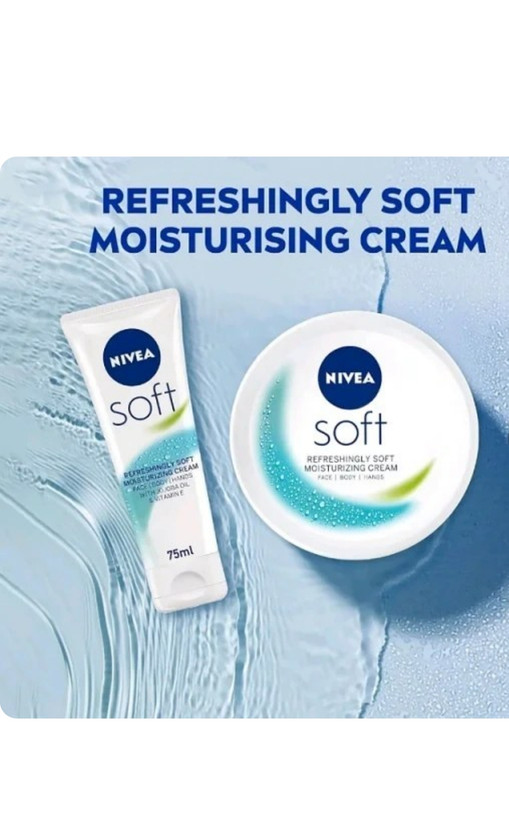 کرم نیوا سافت Nivea Soft دست و صورت و بدن حجم ۱۰۰ میل