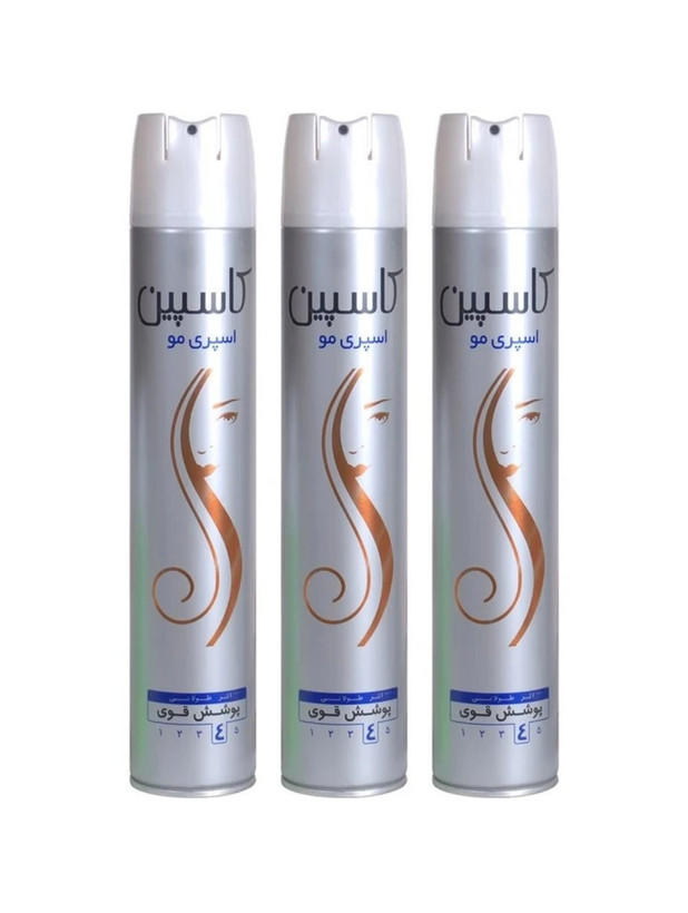 اسپری حالت دهنده مو کاسپین مدل Strong hold 4 حجم ۵۰۰ میلی لیتر